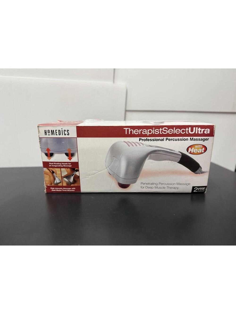 Homedics Percussion Massager w/Heat PA-1H Therapist Select Ultra Professional
